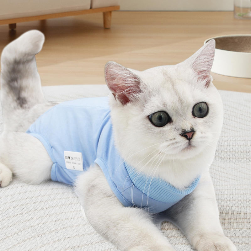 Recovery Suit Cat, Cat Bodysuit After Surgery, Cone E Collar Alternative, Pet Surgery Suits, Puppy Protective Clothing, Cat Surgical Recovery Suit for Abdominal Wounds or Skin Diseases (M, Pink) M - BeesActive Australia