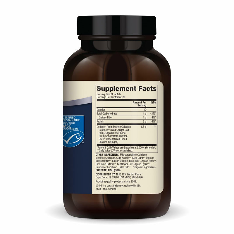 Dr. Mercola Collagen Complex, Marine and Bovine, 90 Tablets (30 Servings) | Supports Skin and Connective Tissue, Types I, II, and III Collagen, Non-GMO, Gluten-Free, and Soy-Free
