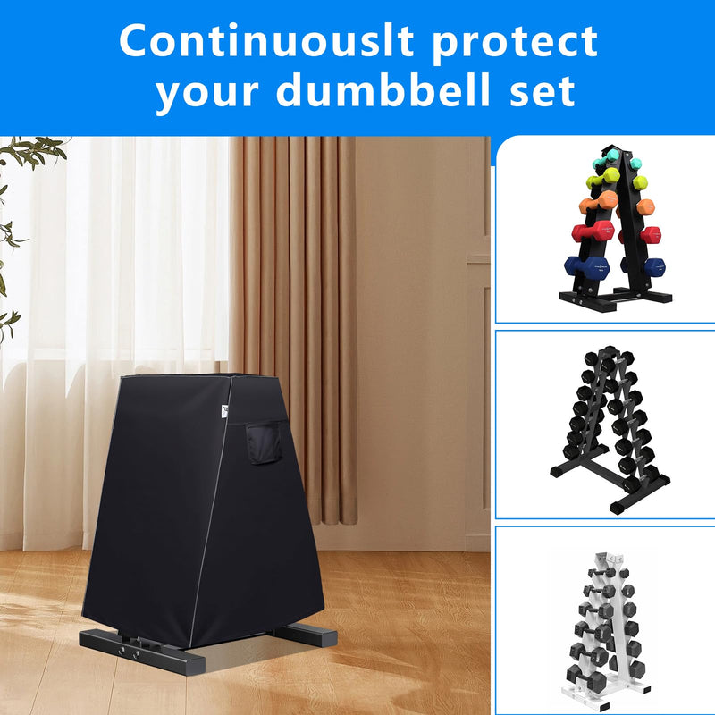 Dumbbell Rack Cover, A-Frame Dumbbell Rack Cover, for Home Gym Compact CPA Triangle Dumbbell Racks, A-Frame 6-Storey Dumbbell Racks, Dumbbell A-Rack Cover (cover only) Triangle L Code
