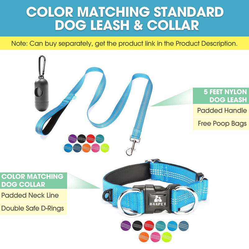 BAAPET Double Dog Leash Splitter, Tangle Free Dual Dog Leash Coupler, Two Dog Walking and Training Extension for Small Medium or Large Dogs (1.0'' x 20~32 Inch, Blue) 2 Splitter (1.0'' x 20-32'') - BeesActive Australia