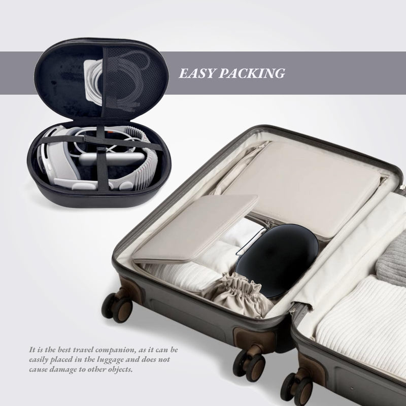 Hard Carrying Case for Apple Vision Pro - Compatible with Battery & Charger Accessories, Handheld Travel Storage for Vision Pro Headset, Shockproof & Lightweight, Black - BeesActive Australia