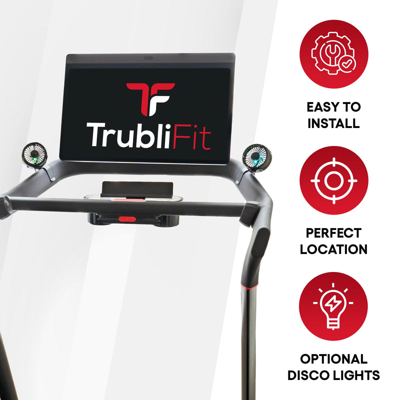 TrubliFit Fan for Peloton Bike & Peloton Treadmill - Accessories for Peloton - Fits Original Bike, Bike+ or Tread - No Batteries or Charging Required Peloton Tread