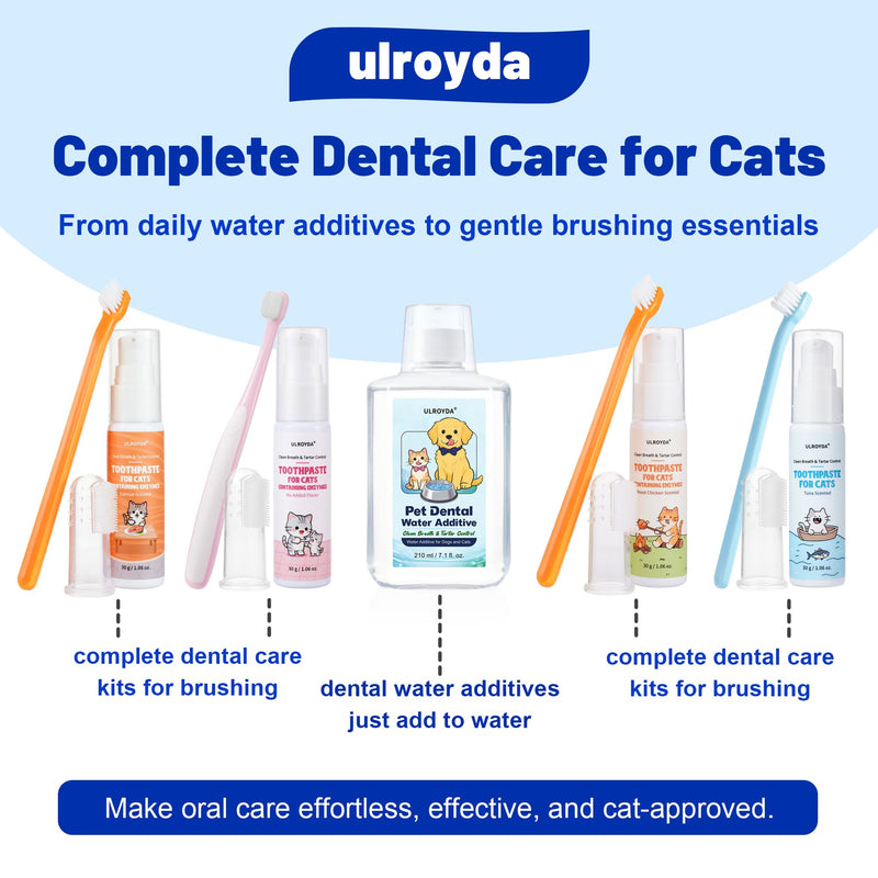 Fresh Breath Water Additive for Cats and Dogs - Enzyme & Probiotic Teeth Cleaning Solution - Reduces Plaque & Tartar - Supports Pet Gum Health - No Brush or Toothpaste Required - 7.1 FL OZ