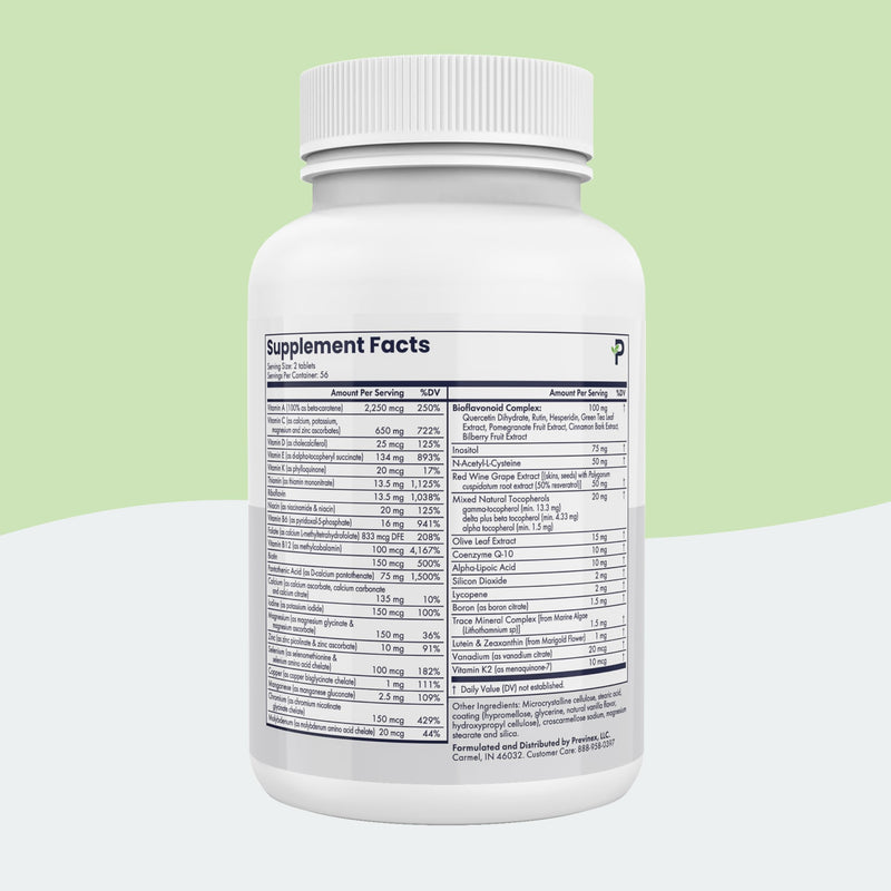 Multivitamin, Mineral & Antioxidant Plus - Multivitamin for Men & Women with Vital Nutrients, Vitamin C & Vitamin D & Vitamin E, 112 Tablets