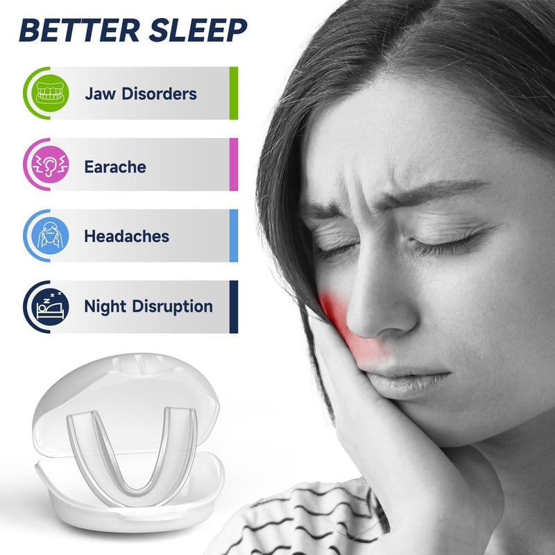 Kids Mouth Guard for Teeth Grinding,Pack of 8, Comfortable Custom Dental Guard for Kids,Moldable Night Guards for Clenching Teeth,Stops Bruxism, Tmj, Teeth Whitening Tray & Sports, Clear