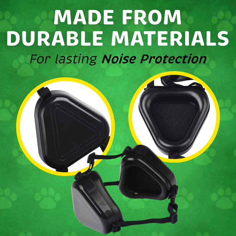 Evergreen Pet Supplies [2 Pack] Med/Large Dog Ear Muffs Covers for Advanced Dog Hearing Protection - Fireworks Relief - Comfortable Dog Ear Protection for Hunting - PawsPlanet Australia