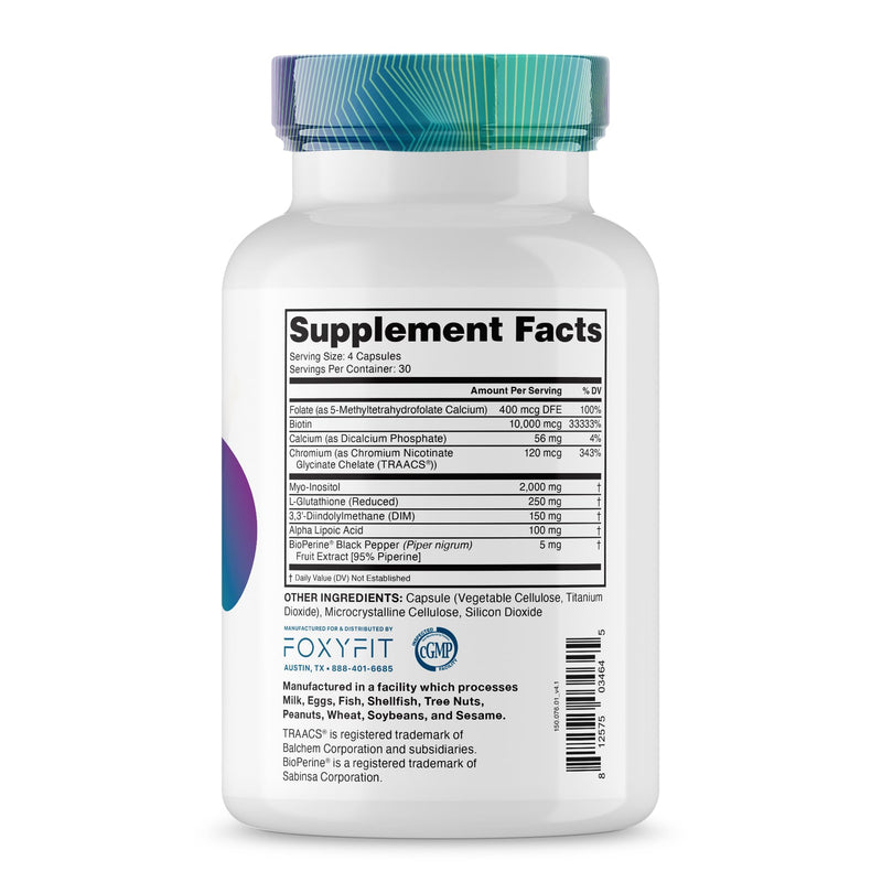Essential Balance Hormonal Support and Vitamin Supplement for Women by Foxy Fit – Antioxidant, Healthy Skin & Hair for Daily Use* (30 Servings)