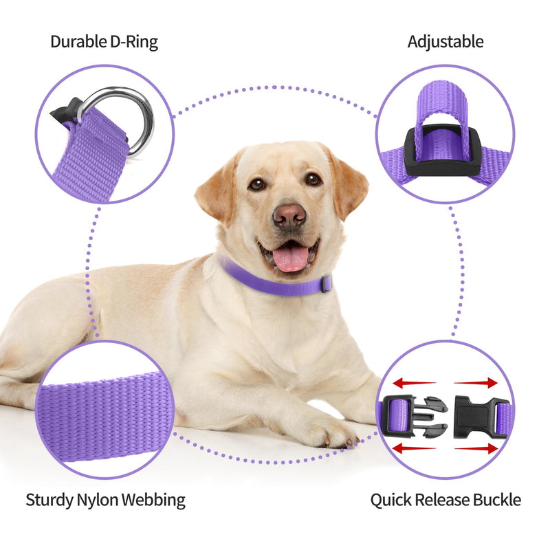 Replacement Collar for Shock Collar, Stylish & Comfortable Christmas Dog Collar 2 Pack, Compatible with PetSafe Bousnic Sportdog Garmin Dogtra Shock Collar Replacement Strap (Purple & Blue) - BeesActive Australia