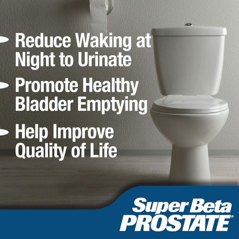 SUPER BETA PROSTATE - Prostate Health Supplements for Men, 60ct (Pack of 3) | Reduce Bathroom Trips, Promote Sleep, Better Bladder Emptying & Healthy Prostate 60 Count (Pack of 3)