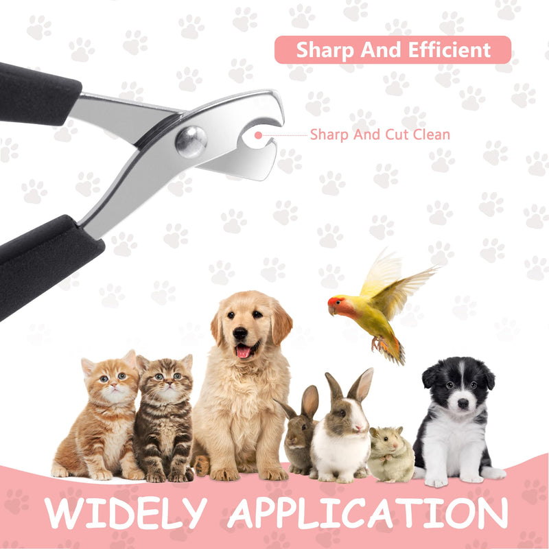 Quacc Professional Cat Nail Clipper Non-Slip Big Handles Claw Trimmer Safe Sharp Stainless Steel Scissor Small Pet Animal Grooming Clipper for Small Dogs, Puppies, Rabbits, Birds - BeesActive Australia