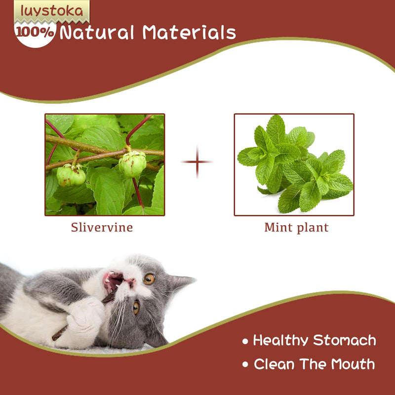 Silvervine for Cats, Cat Chew Stick, Catnip Toys Matatabi Wooden Sticks (25pcs) 25pcs - BeesActive Australia