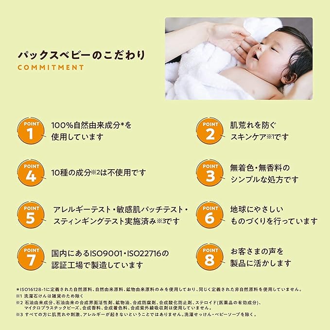 Pax Baby First Set Full Body Shampoo 10.1 fl oz (300 ml) + Body Cream, 1.8 oz (50 g) - BeesActive Australia