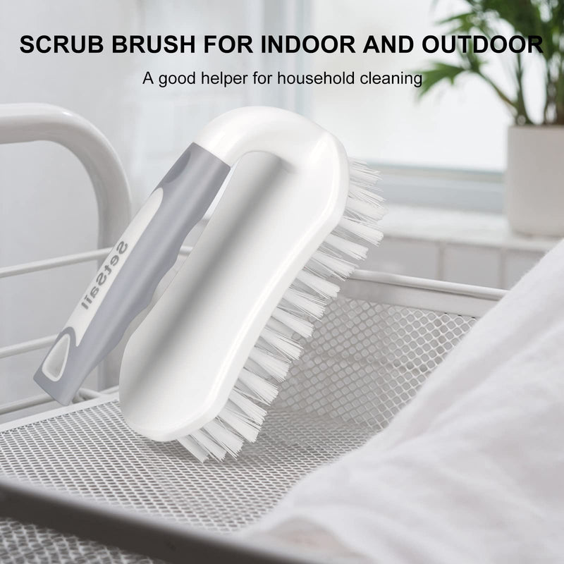 SetSail Scrub Brush, Heavy-Duty Scrub Brushes for Cleaning with Stiff Bristles Cleaning Brush for Shower, Bathroom, Carpet, Kitchen and Bathtub Scrubber - 2 Pack 2-pack - BeesActive Australia