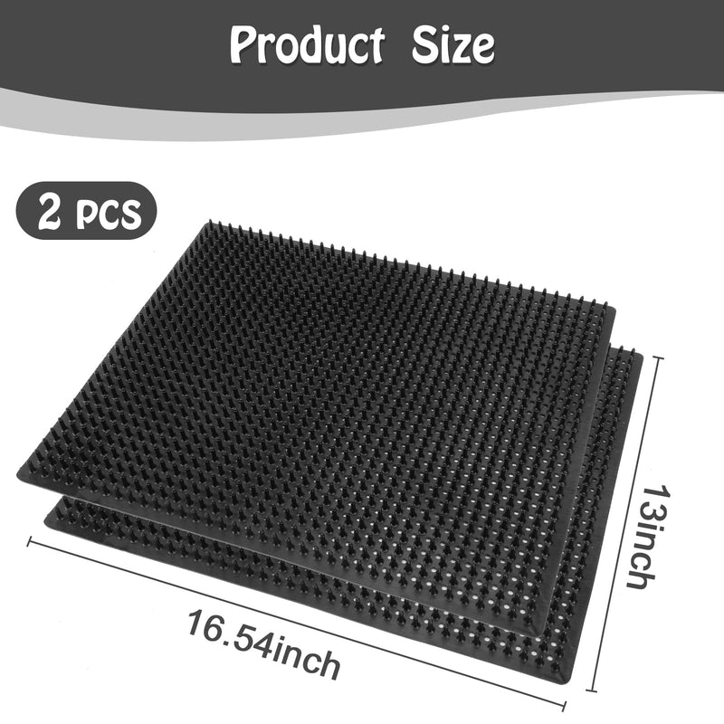 Horse Scratching Post Pad,Equine & Bovine Scratcher Panels, Soft Touch Itch Relief Pad for Small Farm Animal Goat Sheep Cow Pig-2 Pack Medium - BeesActive Australia