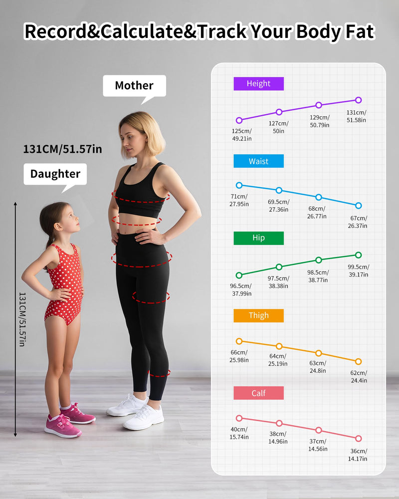 Smart Body Measuring Tape - Bluetooth Measuring Tape for Body Measurements with App - LED Display and Locking Retractable Measure for Weight Loss/Fitness - 60in/150cm - BeesActive Australia