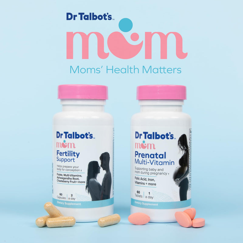 Dr. Talbot's Mom Fertility Support Multi-Vitamins - Aids Ovulation and Prepares Body for Conception - 60 Capsules | 60 Capsules