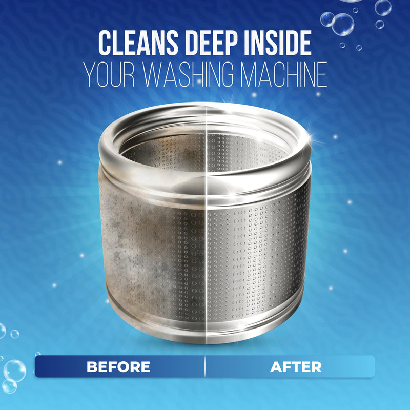Washing Machine Cleaning Tablets - Powerful Washer Cleaner for Washing Machine Cleaner Top Load, Front Loader and HE - Deep Clean & Deodorize - 24 Washer Machine Cleaner Tablets - BeesActive Australia