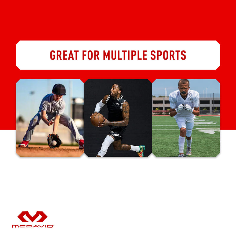 McDavid Knee Brace, Maximum Support with Polycentric Hinges & Cross Straps, Comfortable Compression & Extra Stability Large