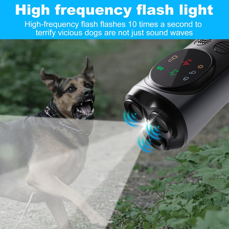 AICase Anti Barking Device,Dog Barking Control Devices,Rechargeable Ultrasonic Dog Bark Deterrent up to 16.4 Ft Effective Control Range Safe for Human & Dogs Portable Indoor & Outdoor