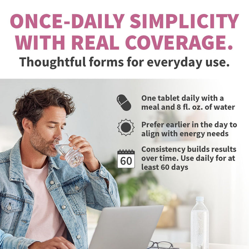 Complete 29-in-1 Methylated Multivitamin for Men & Women with Omega-3, Once Daily, 13 Vitamins, 12 Minerals, 4 Targeted Nutrients, Active B12, 5-MTHF Folate, P5P B6, Vegan, 70 Servings (3-Pack) 70 Count (Pack of 3)