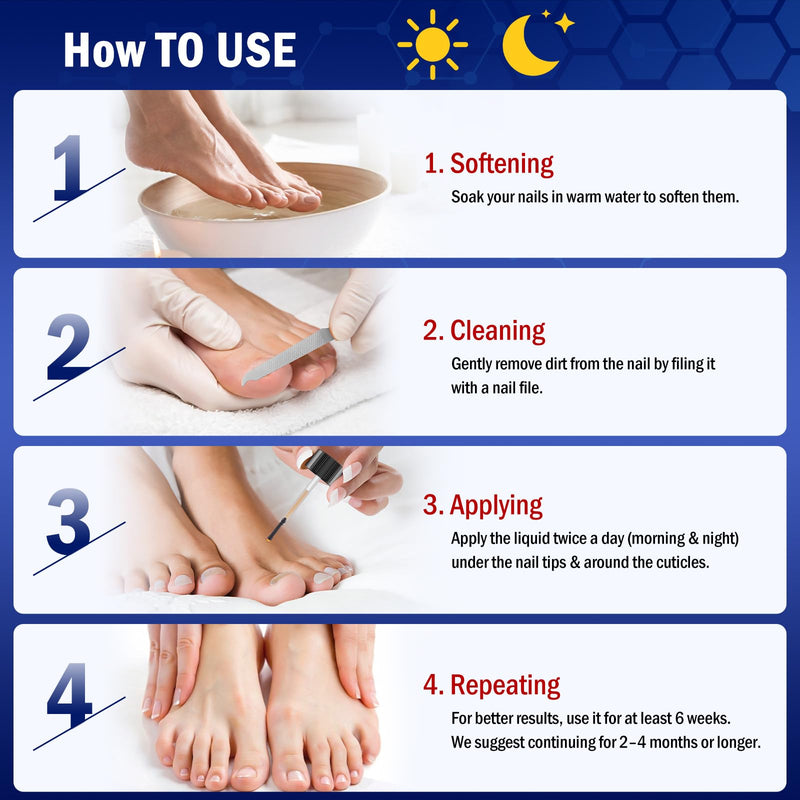 Toe Nail Fungus Renewal, 2-Pack Toenail Fungus Renewal, Fast Acting For Thick, Discolored, Broken & Damaged Toe & Finger Nail - BeesActive Australia