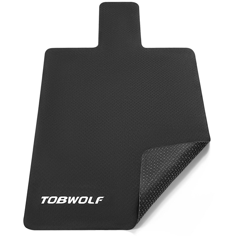 TOBWOLF 1PCS Premium Pilates Reformer Mat Towel, 39in x 24in Non-Slip Pilates Mat Cover, Lightweight - Soft Surface - Rubber Backing, Sweat-Wicking and Quick-Drying Reformer Cover For Yoga Enthusiast Pilates Reformer Mat Towel - Black