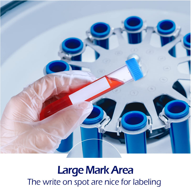 Konohan Conical Centrifuge Tubes Sterile Plastic Test Tubes with Screw Caps Polypropylene Conical Container with Graduated Marks and Bottom(400 Pack,Blue Cap,15 ml) 15 ml Blue Cap 400