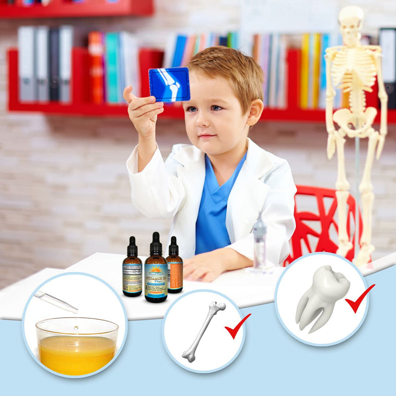 Kids Vitamin D Drops - 2 oz Liquid D3 | Pure Vit D3 Supplement - Supports Immune System & Bone Health - For Toddlers, Children, & Adults - Easy-Dose Dropper