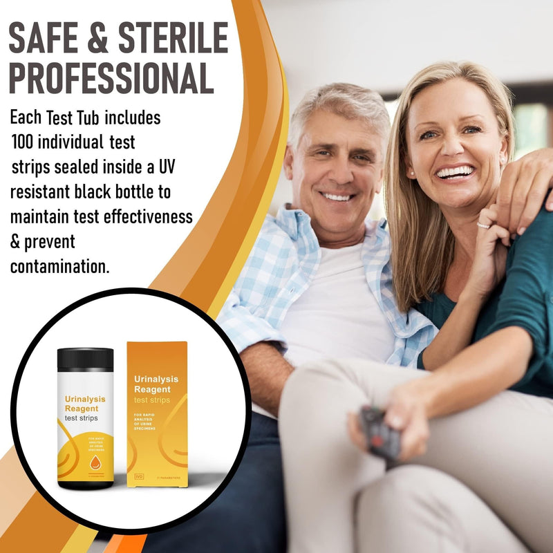 100 PCS UTI test strips - 11 in 1 Urine Test Strips for Women & Men - Easy to Use for Quick & Accurate Results, Urine Test Strips at Home UTI Test, Leukocytes, Nitrite, PH, etc | Easy to Read Results - BeesActive Australia