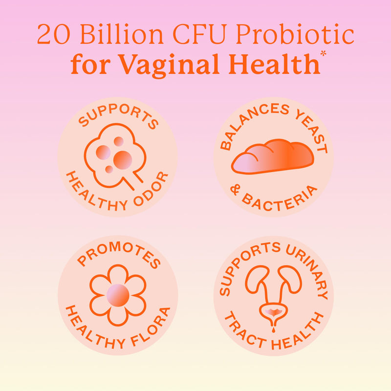 Cheeky Bonsai Vaginal Probiotic, 20 Billion CFU, 8 Strains, 60 Capsules | Supports Healthy pH & Yeast Balance, Lactobacillus Blend, Women's Daily Probiotic, Packaging May Vary