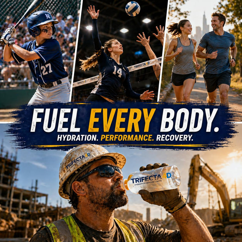 4D Trifecta Hydration + Recovery Drink Mix | Electrolytes + BCAAs + Vitamins | Sugar-Free | 15 Stick Packs