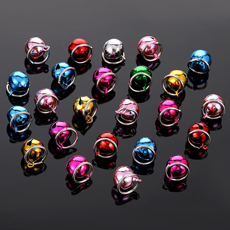 24 Pcs Cat Bells, Dog Cat Bell for Collar with Loud Crisp Sound, Pet Bells for Dog Cat Collar, Charm Pet Pendant Accessories, Loose Beads Pet Accessories, Jingle Bell for Christmas Decoration Party - BeesActive Australia