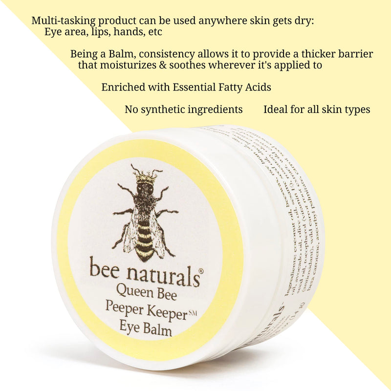 Bee Naturals Peeper Keeper Trio Eye Care - Gift Set for Eye Wrinkles, Puffy Eyes, and Crow's Feet Trio Eye Care (Assortment Pack)