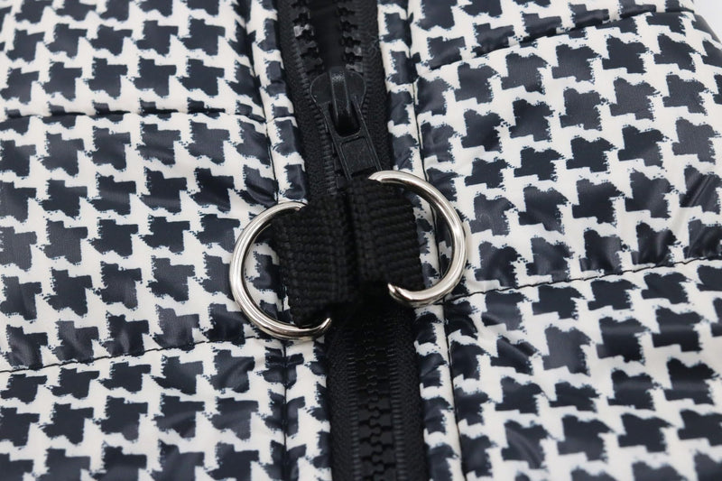 Winter Dog Coats Warm Houndstooth Small Dog Jacket Pet Dog Jackets Puppy Cold Weather Coat Pet Clothes for Small Dogs, Small - BeesActive Australia