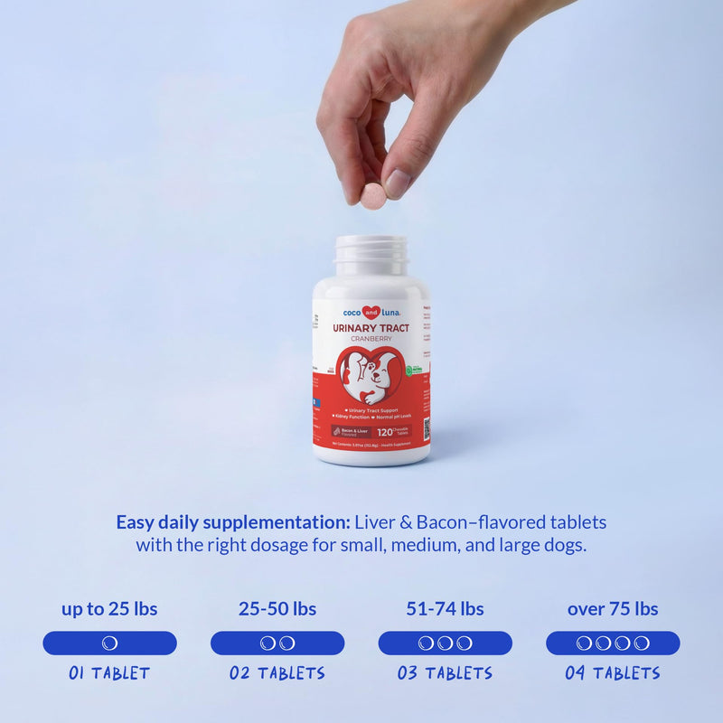 Cranberry Supplement for Dogs & Cranberry Powder for Cats - Supports Urinary Tract & Bladder Wellness
