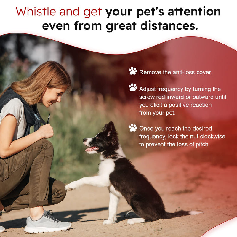 Pet Training Clicker, Whistle -Training Behaviour Aids Accessories for Puppies with Lanyard - Barking Control Device - Long Range Adjustable Frequency - Pack of 3 - White - BeesActive Australia