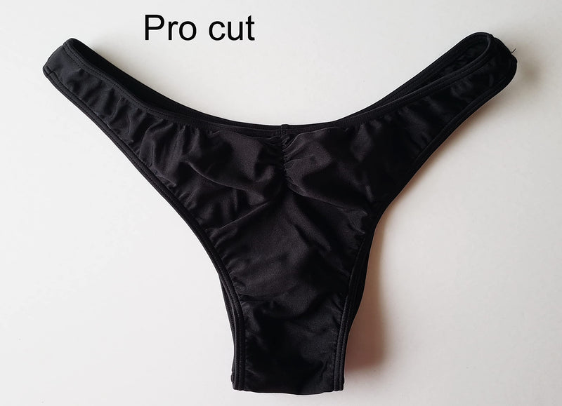 NPC,IFBB,WBFF Men's bodybuilding posing trunks/posing fitness suit - Black Medium