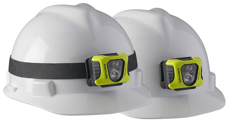 Streamlight 61436 Enduro Pro 200-Lumen USB Rechargeable LED Headlamp with Elastic Head Strap, Rubber Hard Hat Strap, 3M Dual Lock Fasteners, and USB Cable, Yellow - BeesActive Australia