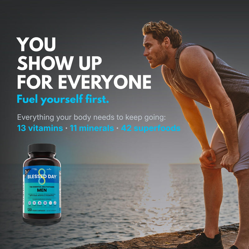 NutriRise Men's Multivitamin | Liquid Softgels | D3 | C | B-Complex | Zinc | multivitamin for men