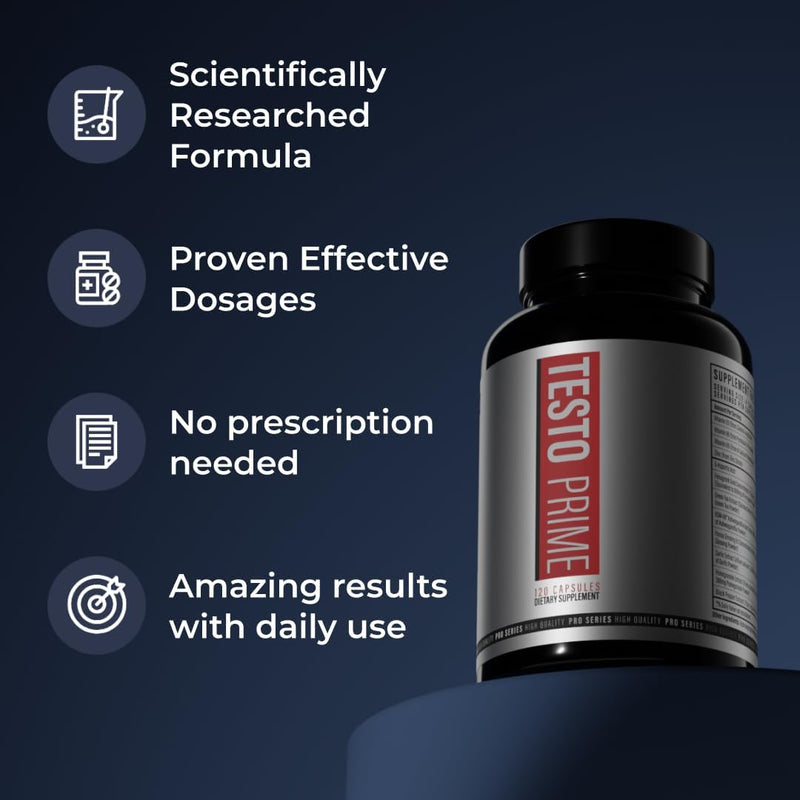 Testo Prime - 60 Capsules - Supplement Paradise - BeesActive Australia