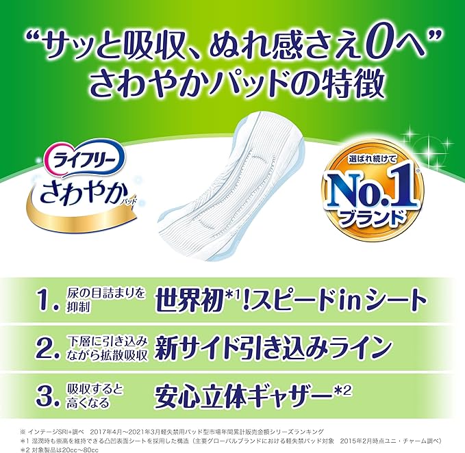 Lifeley Lady Refreshing Pad 4.2 fl oz (120 cc) (Safe for Many People) 56 Sheets (Light Urine Leave for Women) -  Australia