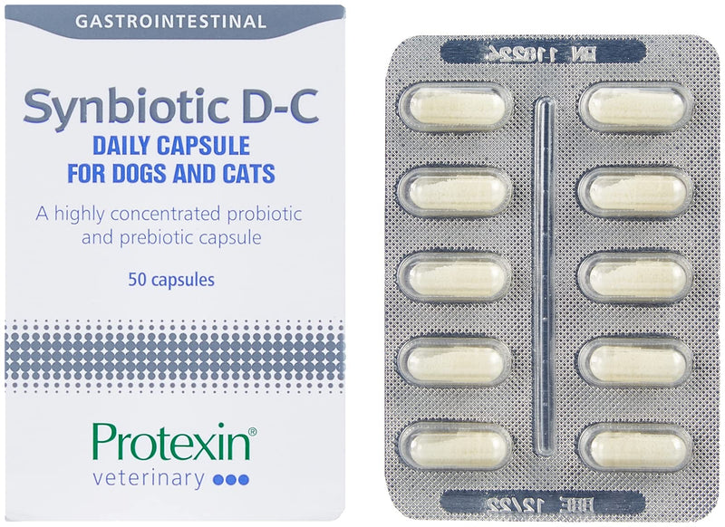 Pro-Kolin Advanced for Dogs Pro-Kolin Advanced for Dogs 60ml & Synbiotic D-C Daily probiotic and prebiotic capsules for dogs and cats (Pack of 1, 50 Capsules)