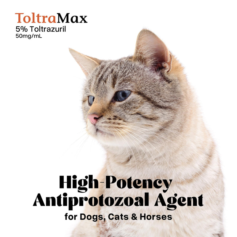 Toltrazuril 5.0% for Horses, Dogs, Cats, 120mL/4 Ounce, for Non-Food Chain Animals