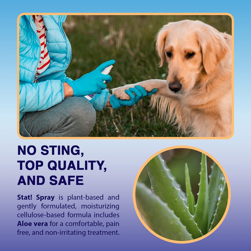Pet Wound & Skin Care | First-Aid Treatment for Dogs, Cats, Horses | Natural Plant Based Ingredients | Speeds Healing of Cuts, Burns, Hot Spots, Skin Allergies | Soothing Anti-Itch Formula 16 oz