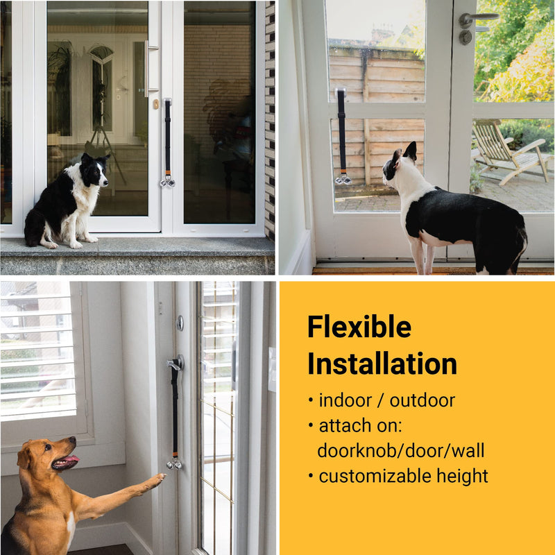 SVD.PET Puppy Bell Doorbell, Dog Bell for Potty Training, Attach to doorknob or Anywhere Near The Door, Length and Height Adjustable (White) 1-PACK White - BeesActive Australia