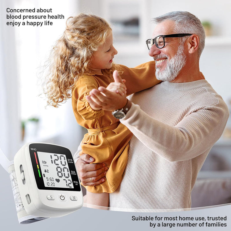 FDA Cleared Blood Pressure Monitor Wrist BP Machine for Home Use