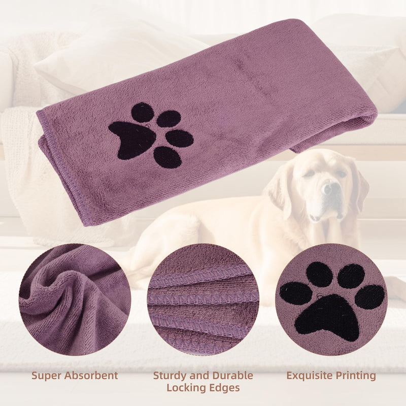 Sophisticate Dog Towel, Pack of 2 Extra Absorbent Dog Towels for Dogs and Cats, Microfiber Towels for Dogs and Cats, 100 x 50 cm Extra Absorbent Dog Towel for Cats, Cuddly Soft - BeesActive Australia