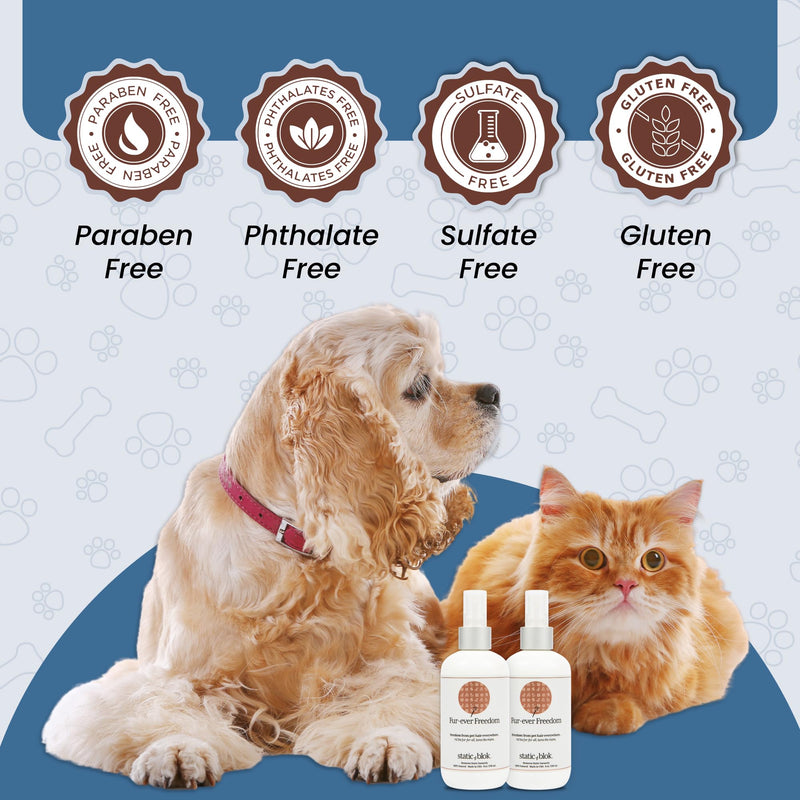 Static Blok Anti-Static Spray for Pets - Instantly Zaps Away Static Cling, Flyaways, and Shocks - All-Natural Static Eliminator Spray for Horses, Dogs, Cats and Home - 8oz - BeesActive Australia