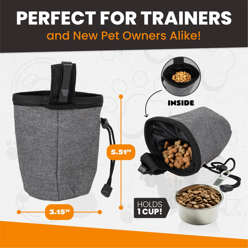 Dog Treat Pouch for Training - Puppy Treat Pouch with Water Proof Liner, Premium Dog Training Treat Pouch - Easy to Wear Dog Treat Pouches for Pet Training, Dog Treat Holder for Leash, Dog Travel Bowl - BeesActive Australia