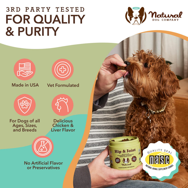 Natural Dog Company Wellness Bundle for Dogs, Skin & Coat Supplements for Dogs, Hip & Joint and Glucosamine for Dogs - PawsPlanet Australia